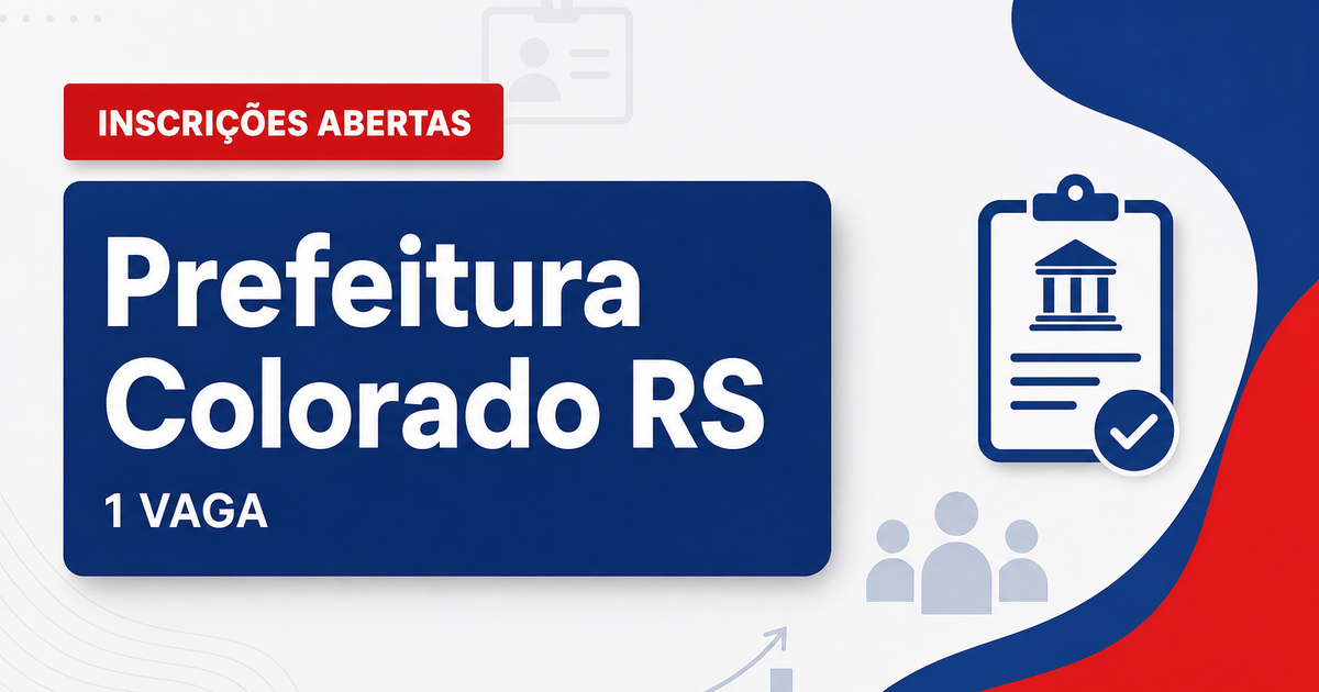 Prefeitura de Colorado RS abre processo seletivo com 1 vaga para técnico em enfermagem - Prefeitura de Colorado