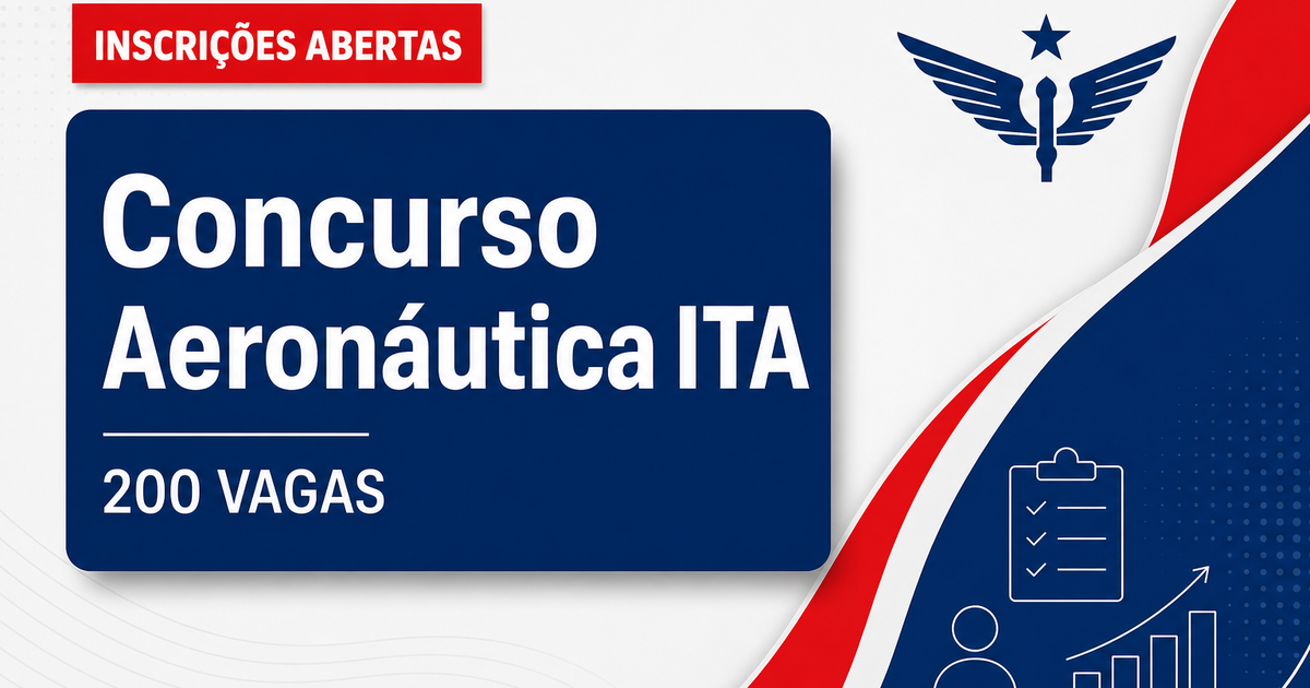 Concurso da Aeronáutica tem inscrições abertas para 200 vagas no ITA - da Aeronáutica tem inscrições abertasra 200 vagas no ITA