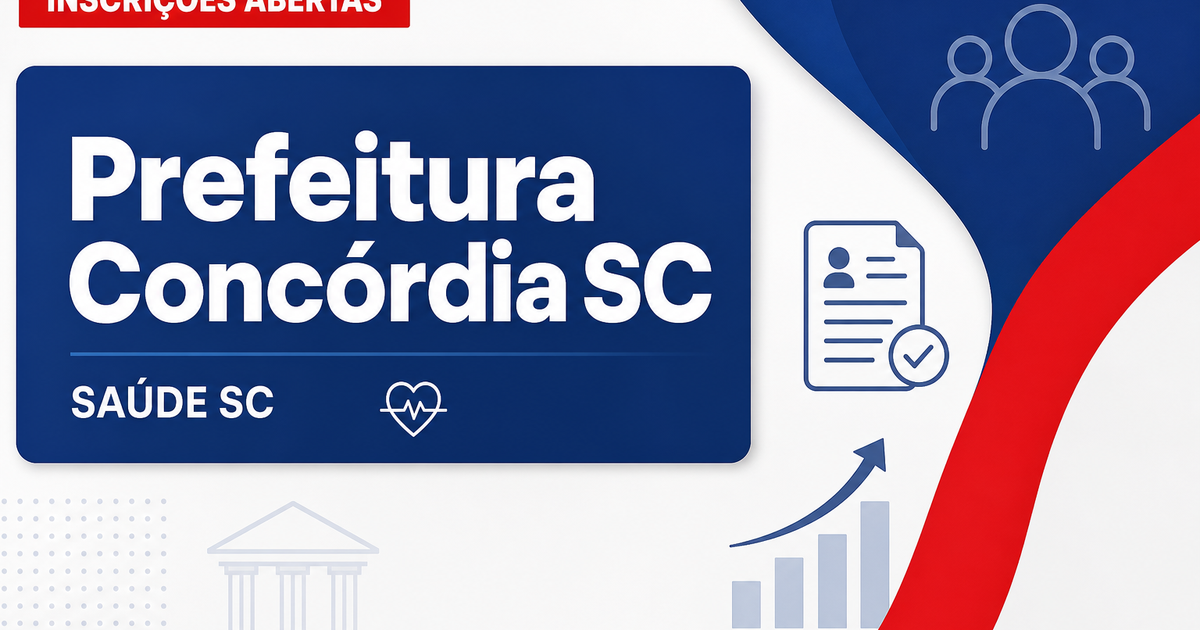 Prefeitura de Concórdia - SC abre processo seletivo para a Secretaria de Saúde - Prefeitura de Concórdia