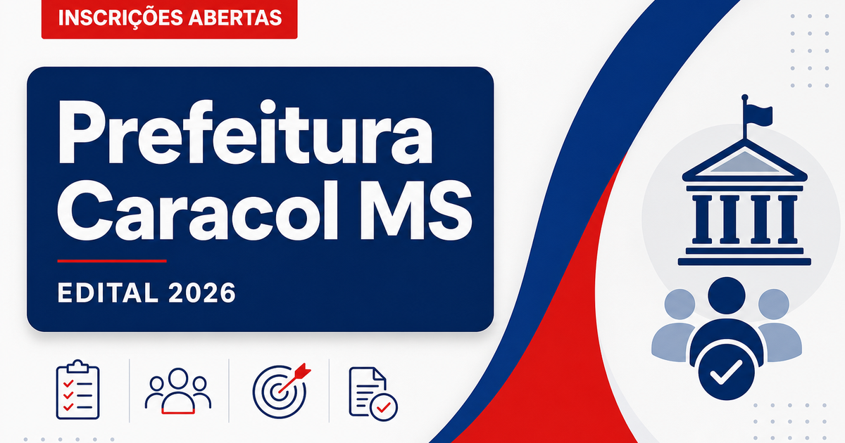 Prefeitura de Caracol - MS abre processo seletivo para o cargo de Motorista do Transporte Escolar - Prefeitura de Caracol