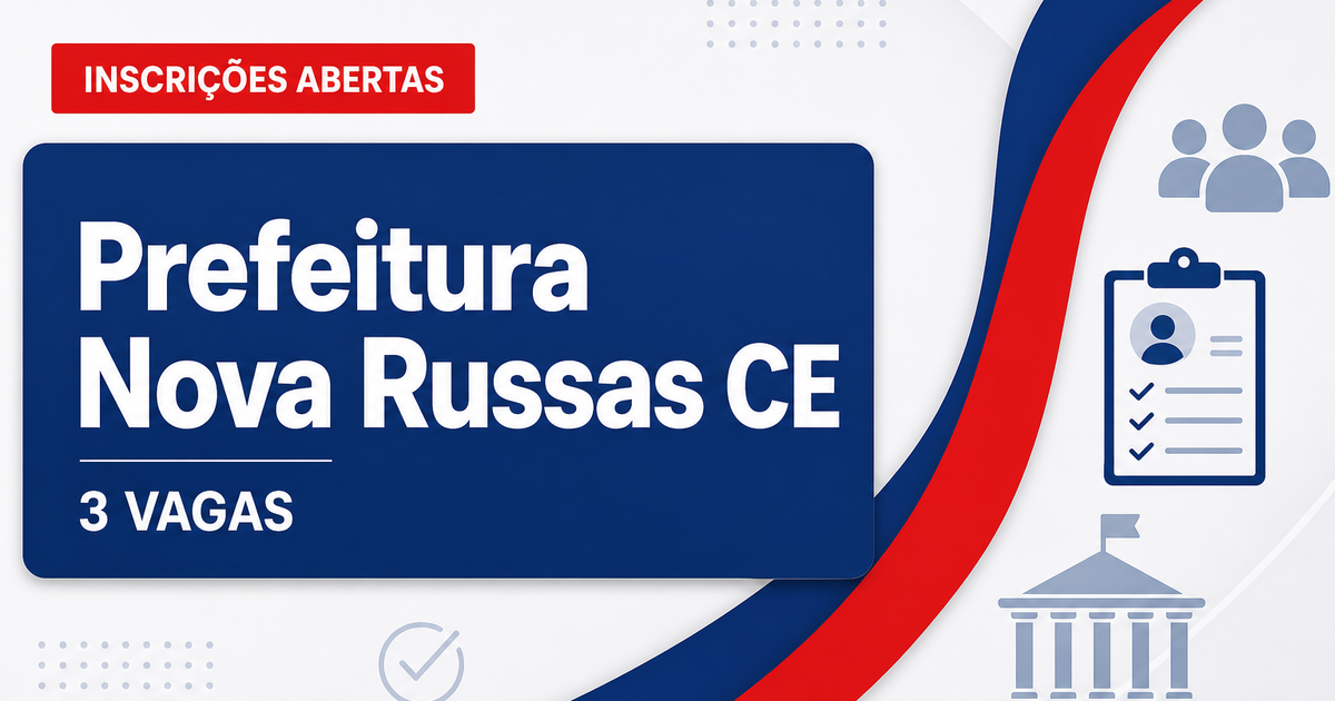 Prefeitura de Nova Russas CE abre processo seletivo com 3 vagas para agente de saúde - Prefeitura de Nova Russas