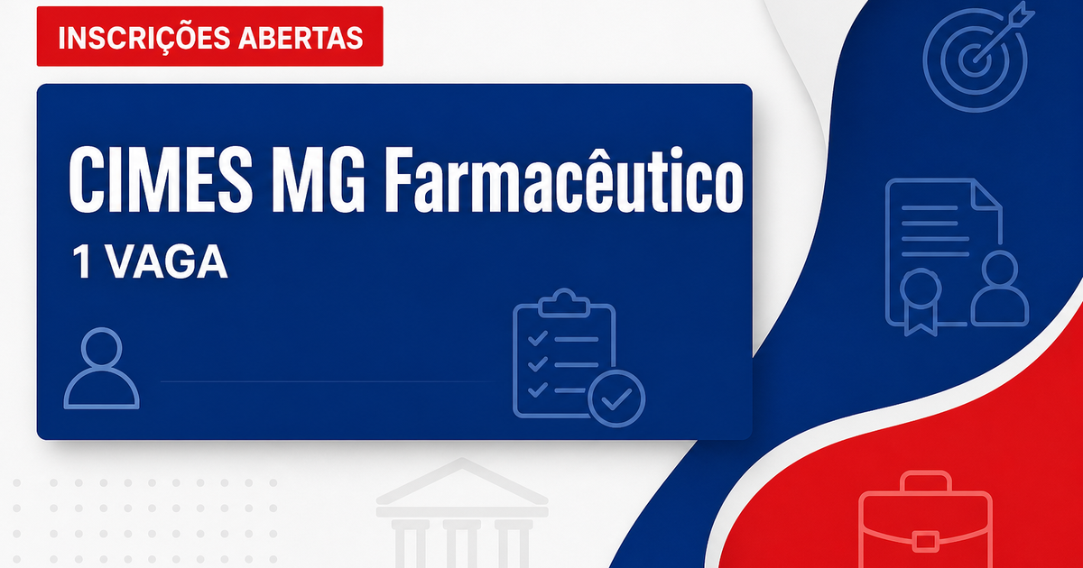 CIMES - Consórcio Intermunicipal Multifinalitário do Entorno de Salinas: CIMES - MG abre processo seletivo para o cargo  - Consórcio Intermunicipal Multifinalitário do Entorno de Salinas