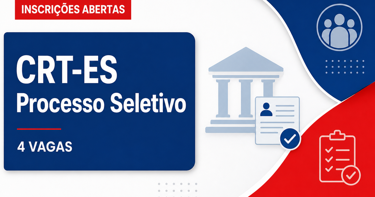 CRT - Conselho Regional dos Técnicos Industriais do Espírito Santo: CRT - ES abre processo seletivo com salários de até  - Conselho Regional dos Técnicos Industriais do Espírito Santo