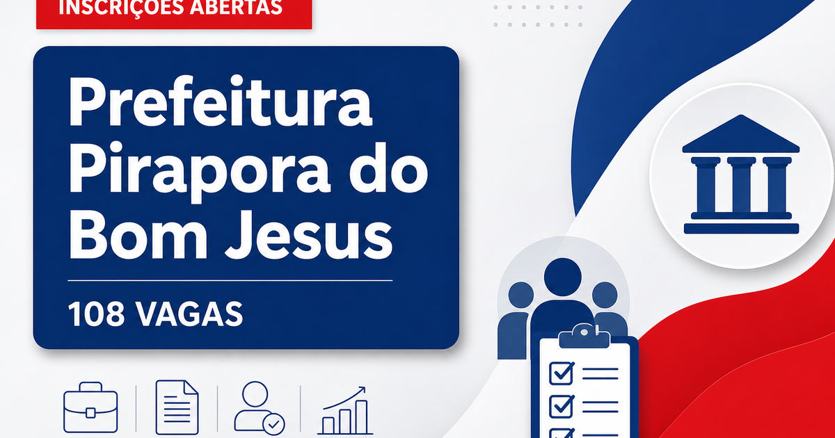 Prefeitura de Pirapora do Bom Jesus: Pirapora do Bom Jesus - SP abre editais de concurso e processo seletivo para divers - Prefeitura de Pirapora do Bom Jesus