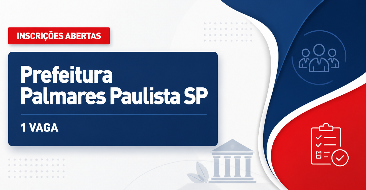 Prefeitura de Palmares Paulista: Prefeitura de Palmares Paulista - SP retifica concurso para Fiscal Tributário - Prefeitura de Palmares Paulista
