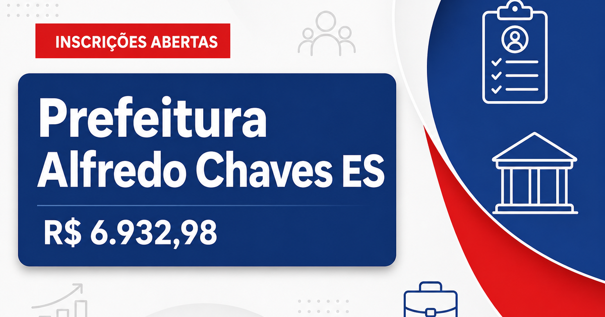 Prefeitura de Alfredo Chaves: Prefeitura de Alfredo Chaves - ES abre seleção para a Secretaria Municipal de Saúde - Prefeitura de Alfredo Chaves