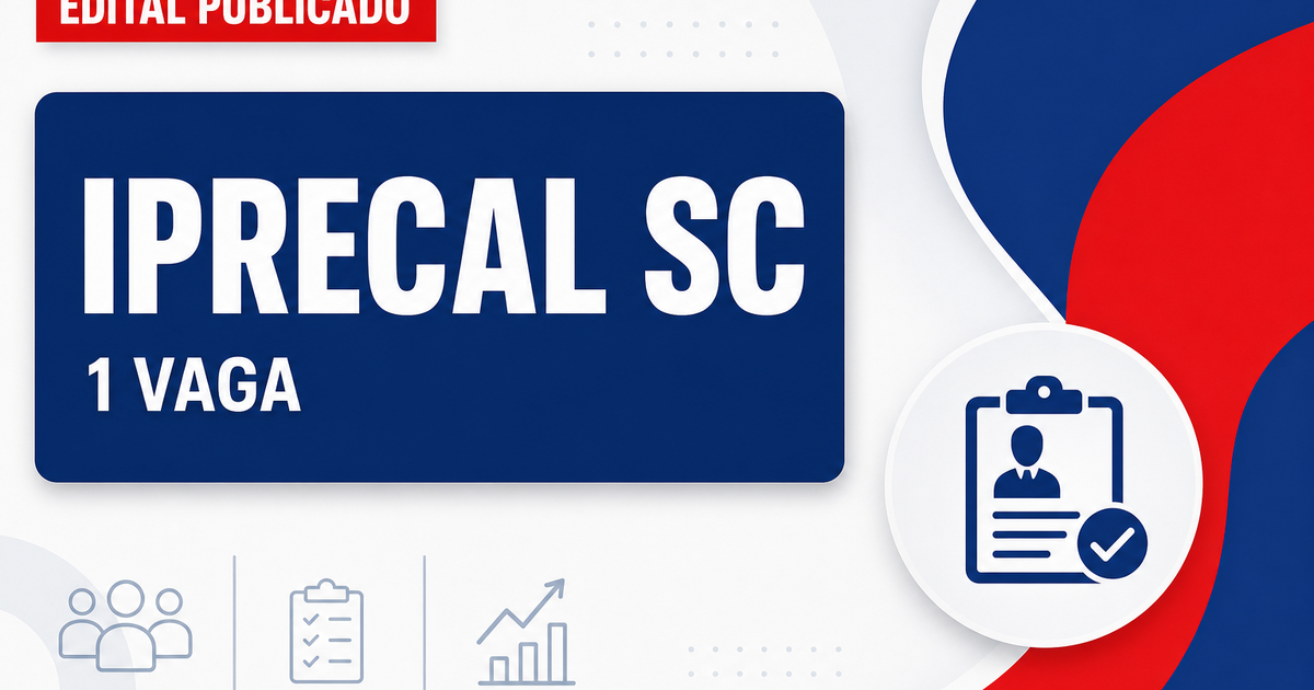 Concurso IPRECAL Campo Alegre SC: retificação para contador com 1 vaga - IPRECAL
