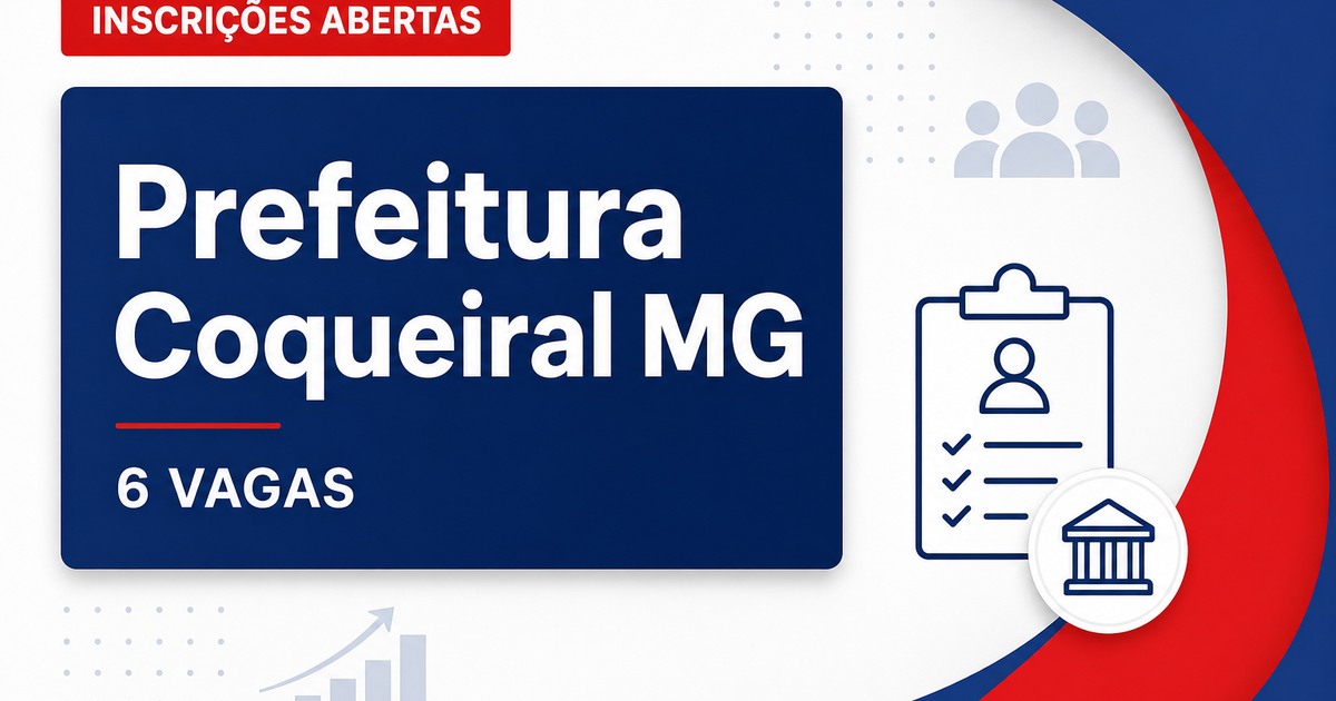 Prefeitura de Coqueiral: Prefeitura de Coqueiral - MG abre processo seletivo com vagas para a Secretaria Municipal de Aç - Prefeitura de Coqueiral