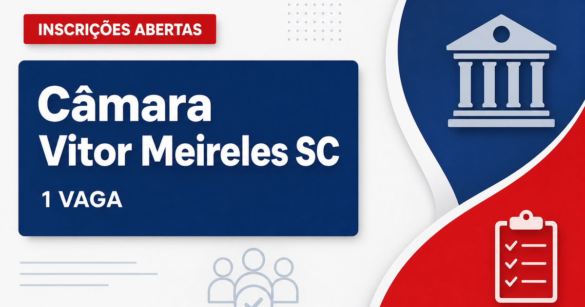 Câmara de Vitor Meireles: Câmara de Vitor Meireles - SC abre vaga para Agente de Serviços Gerais - Câmara de Vitor Meireles