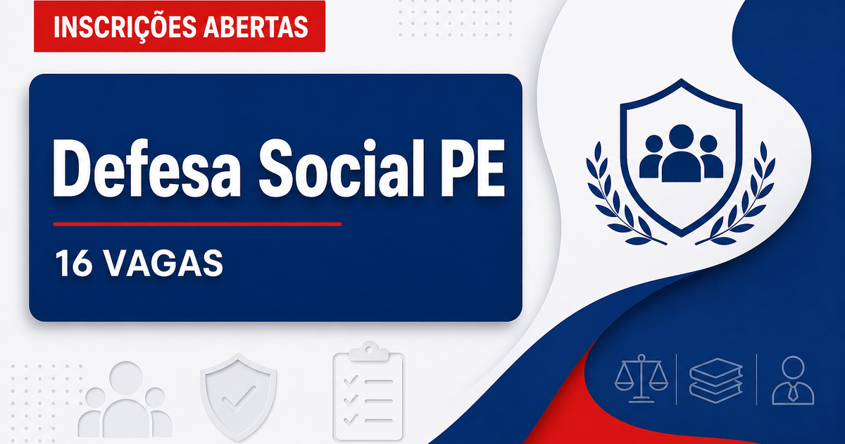 SDS - Secretaria de Defesa Social do Estado de Pernambuco: Secretaria de Defesa Social - PE lança processo seletivo para - Secretaria de Defesa Social