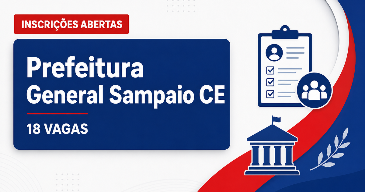 Prefeitura de General Sampaio: Prefeitura de General Sampaio - CE abre concurso para Agente Comunitário de Saúde - Prefeitura de General Sampaio