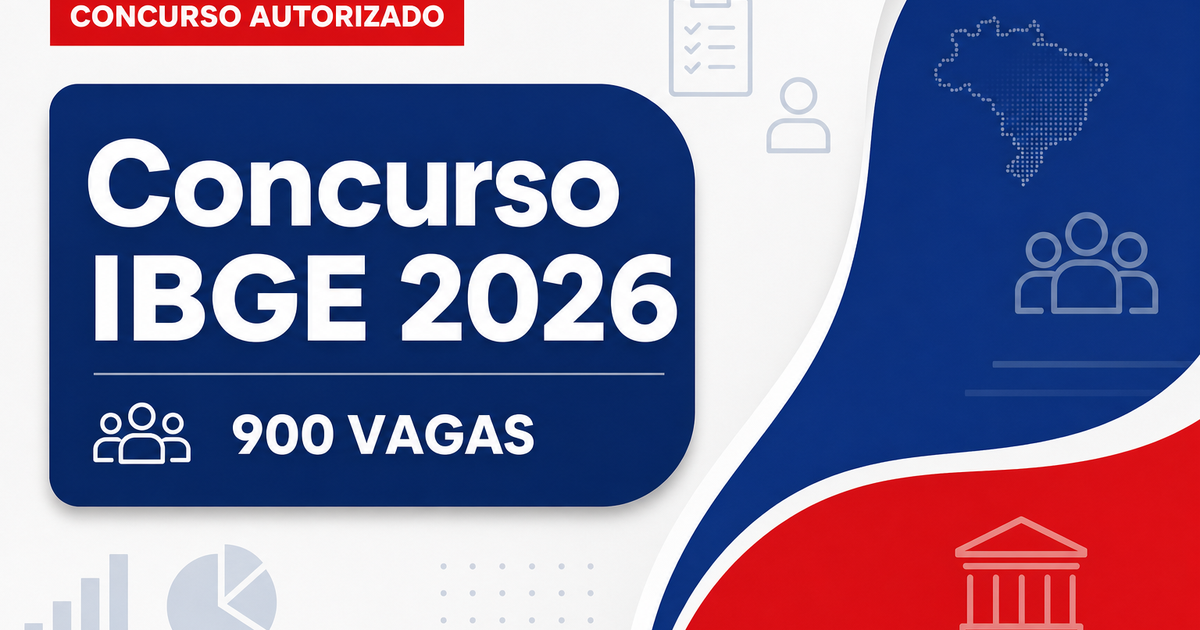 IBGE pede autorização para novo concurso com 900 vagas efetivas - IBGE pede autorizaçãora novo com 900 vagas efetivas