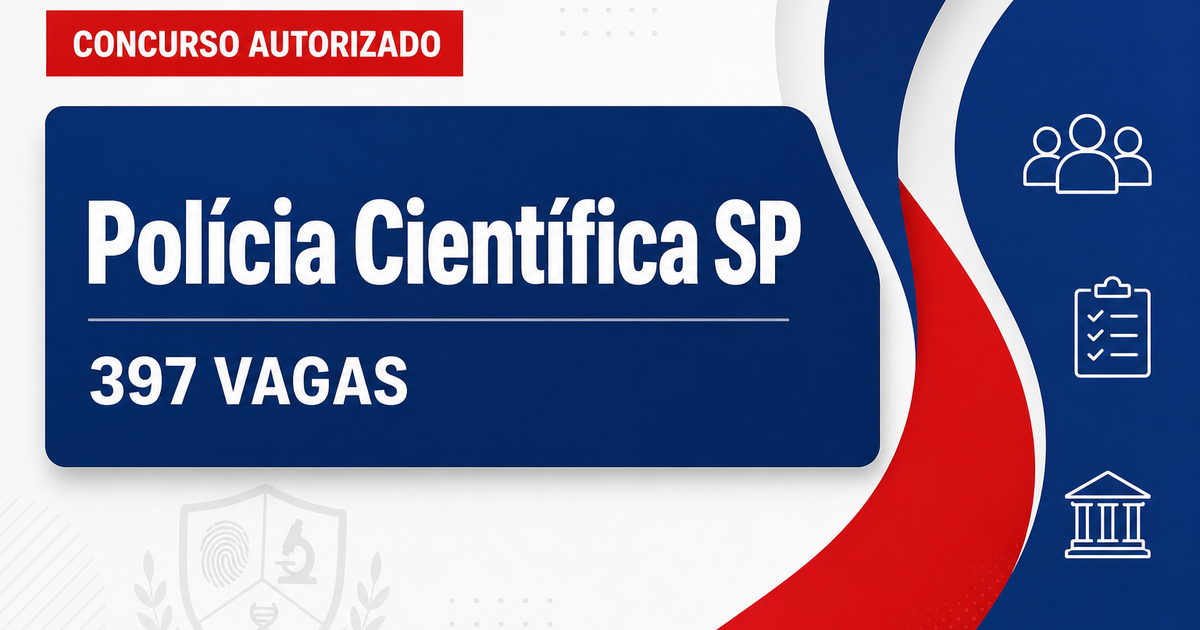 Polícia Científica de SP: 397 vagas autorizadas e escolha da banca em preparação - Polícia Científica