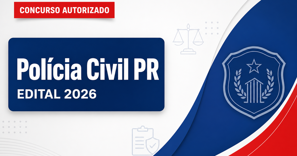 Concurso PC PR tem disciplinas reveladas em termo de dispensa - Polícia Civil do Paraná