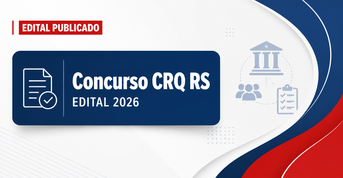 Concurso do CRQ RS: novo edital abre cargos de níveis médio e superior - Conselho Regional de Química