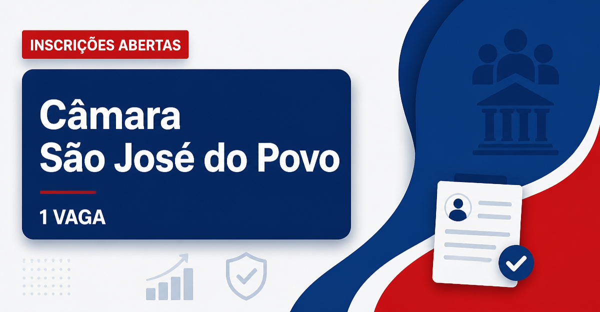 Câmara de São José do Povo: Câmara de São José do Povo - MT abre vaga em processo seletivo para Contador - Câmara de São José do Povo