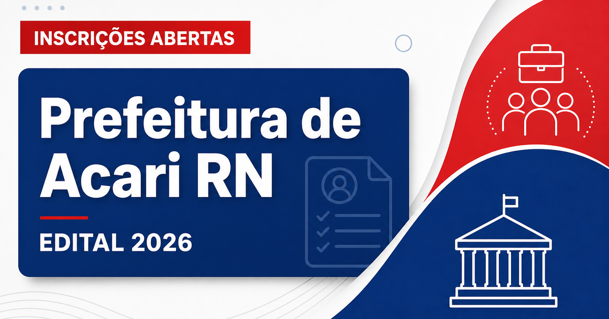 Prefeitura de Acari - RN abre seleção para Agente Comunitário de Saúde - Prefeitura de Acari