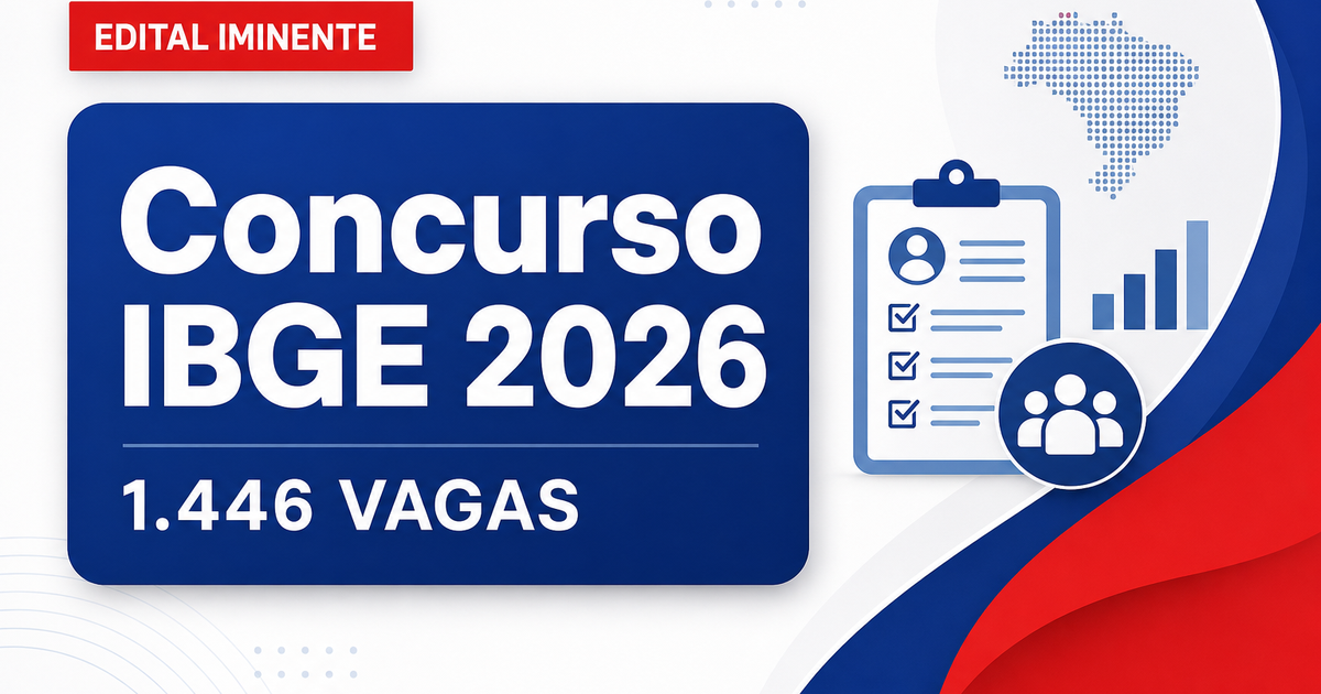 Concurso IBGE: novo edital para 1.446 deve sair na segunda-feira (15) - IBGE: novo editalra 1.446 deve sair na segunda-feira (15)