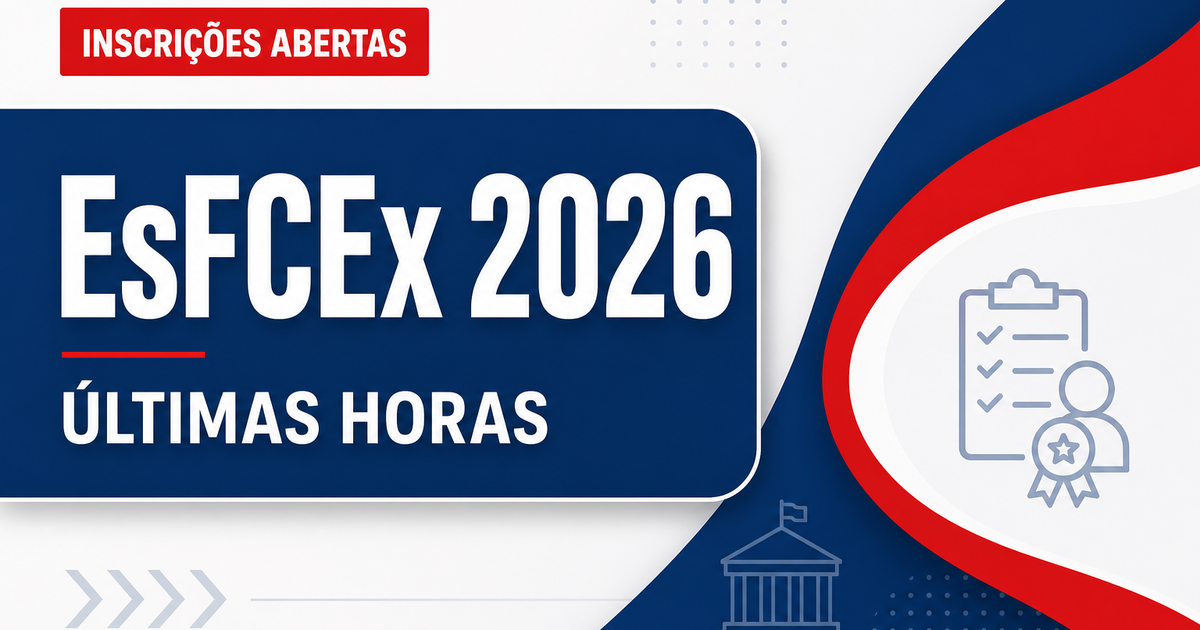 Concurso do Exército: últimas horas de inscrição para a EsFCEx - do Exército: últimas horas de inscriçãora a EsFCEx
