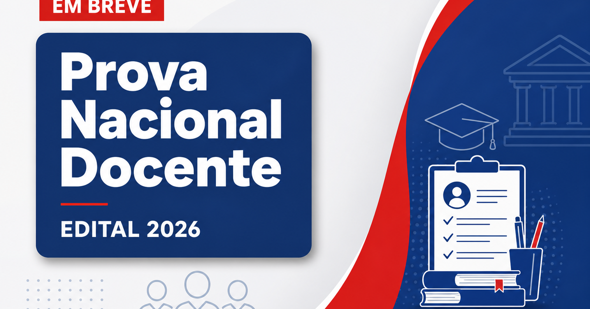Prova Nacional Docente 2026 oferece oportunidades em diversas áreas da educação básica - Prova Nacional Docente  oferece oportunidades em diversas áreas da educação bási