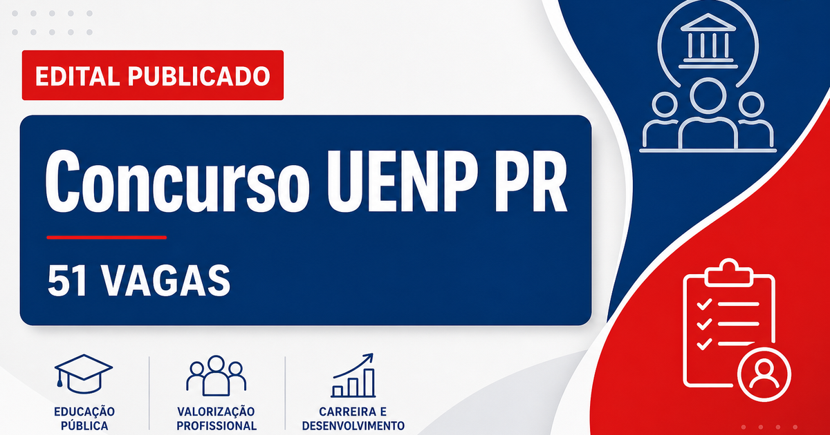 Concurso da UENP: edital oferece 51 vagas e salário acima de R$ 7 mil - Universidade Estadual do Norte do Paraná