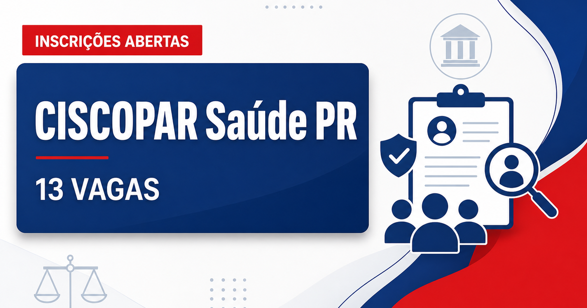 CISCOPAR - Consórcio Intermunicipal de Saúde Costa Oeste do Paraná: CISCOPAR - PR abre concurso público para profissiona - Consórcio Intermunicipal de Saúde Costa Oeste do Paraná