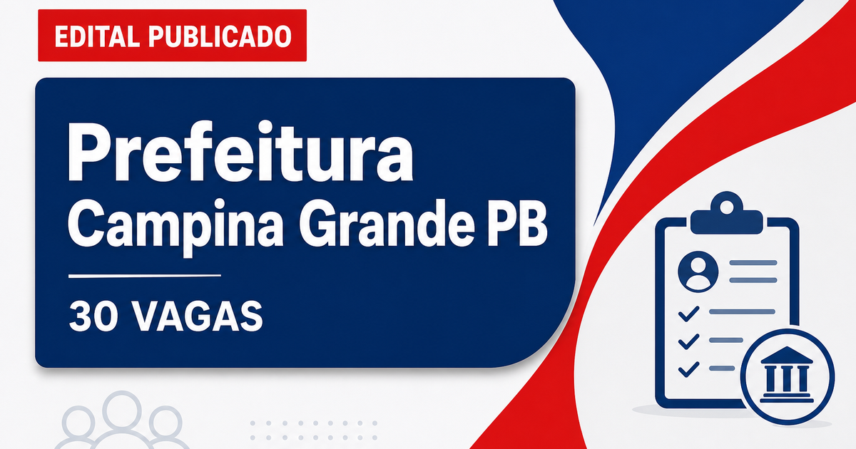 Prefeitura de Campina Grande: Prefeitura de Campina Grande - PB retifica concurso público para Guarda Civil Municipal - Prefeitura de Campina Grande