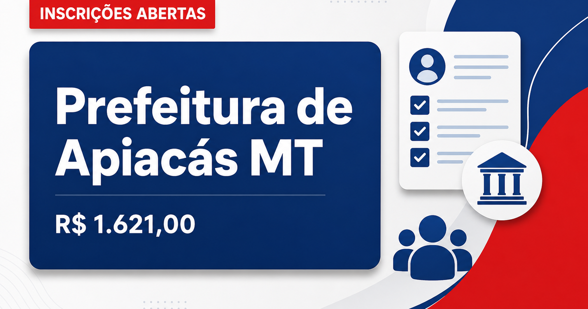 Prefeitura de Apiacás: Prefeitura de Apiacás - MT abre seleção para Apoio Administrativo na Zona Rural - Prefeitura de Apiacás