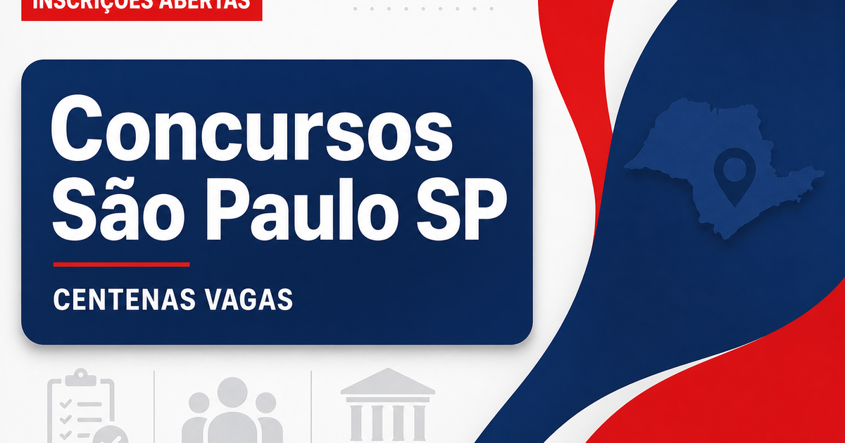 Ainda dá tempo: concursos em SP encerram inscrições para centenas de vagas nesta semana - diversos órgãos
