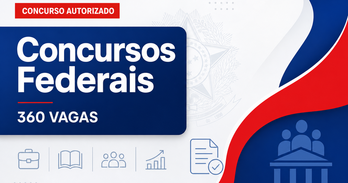 Concursos Federais têm 360 novas vagas previstas; veja os órgãos! - s Federais têm 360 novas vagas previstas; veja os órgãos!