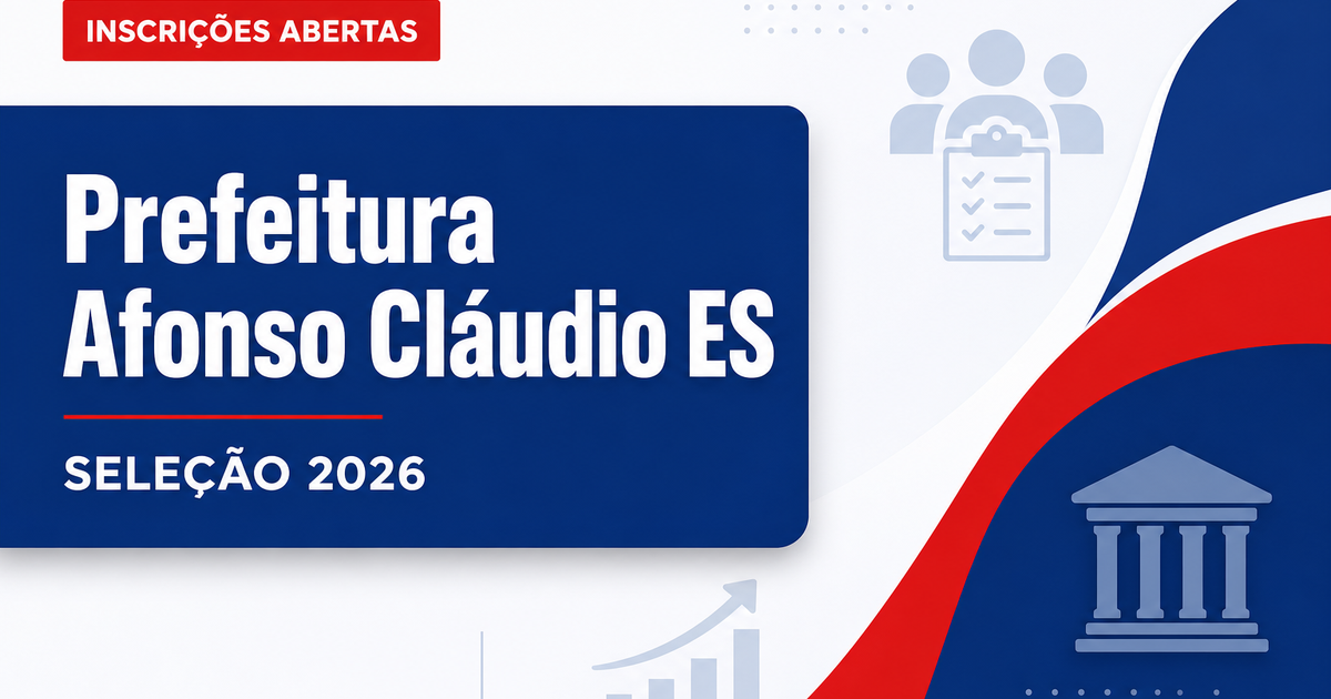 Prefeitura de Afonso Cláudio - ES abre seleção para Agente Comunitário de Saúde - Prefeitura de Afonso Cláudio
