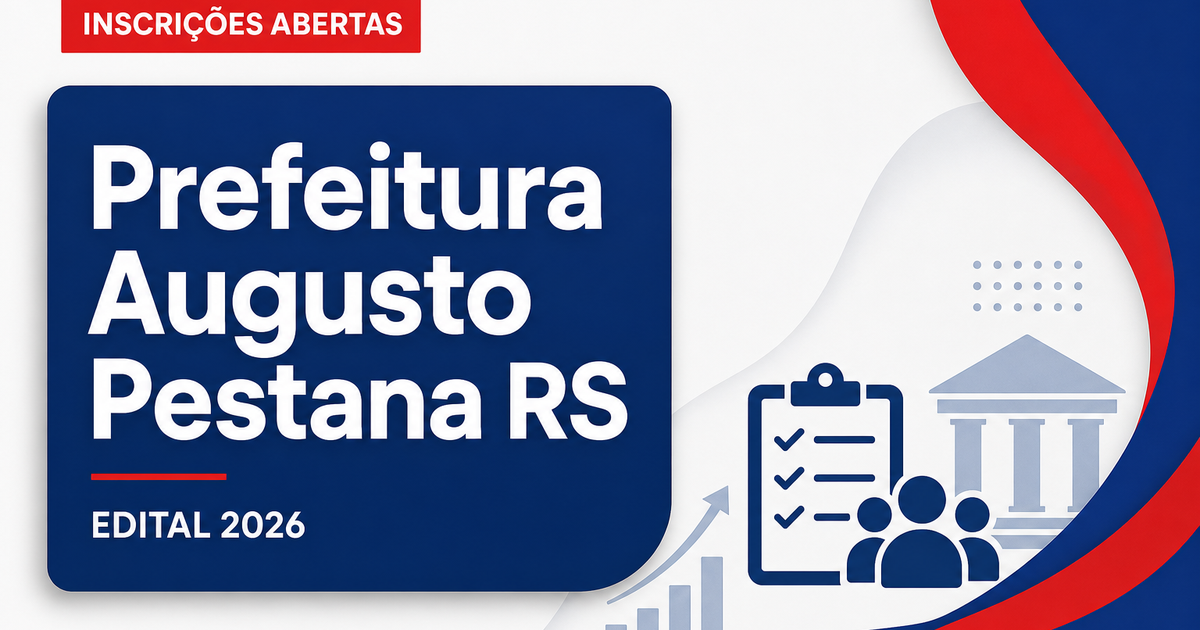 Prefeitura de Augusto Pestana - RS abre processo seletivo para Professor de Português - Prefeitura de Augusto Pestana