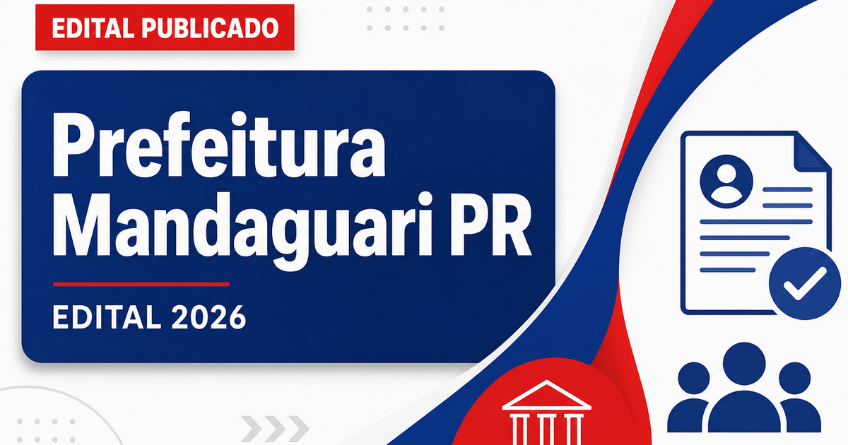 Prefeitura de Mandaguari - PR anuncia vaga para Técnico em Segurança do Trabalho - Prefeitura de Mandaguari
