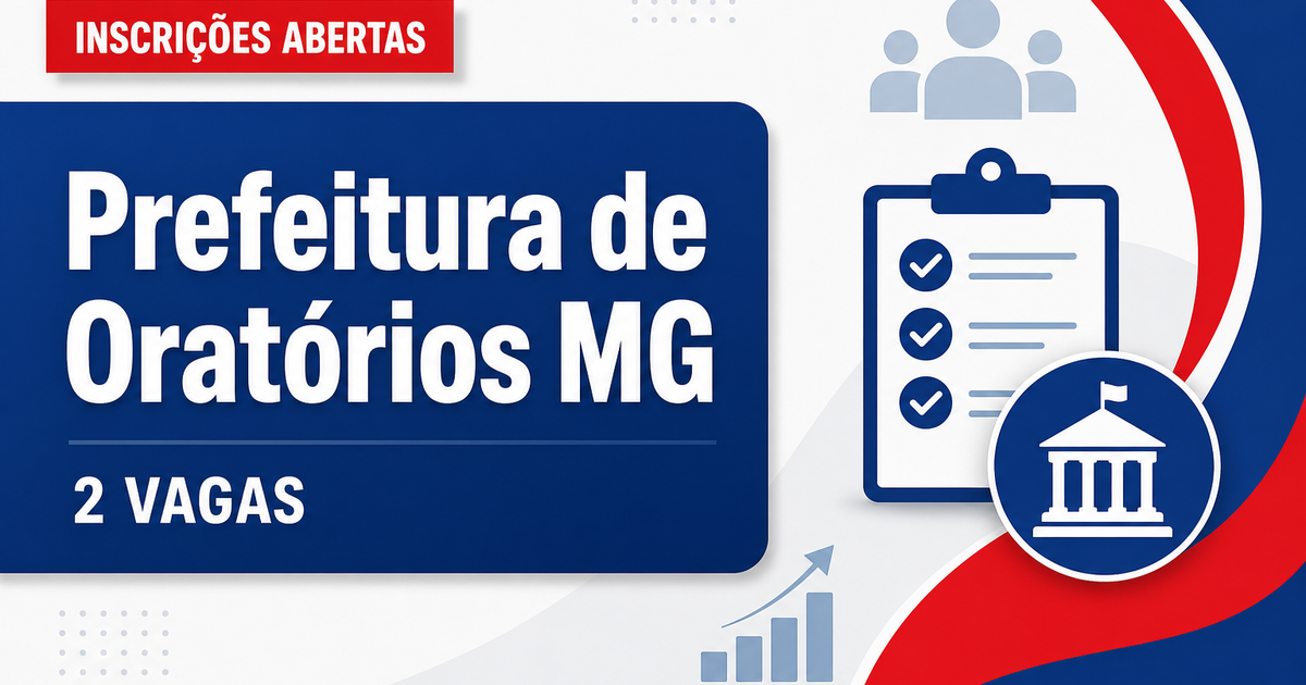 Prefeitura de Oratórios: Prefeitura de Oratórios - MG abre processo seletivo para professores - Prefeitura de Oratórios