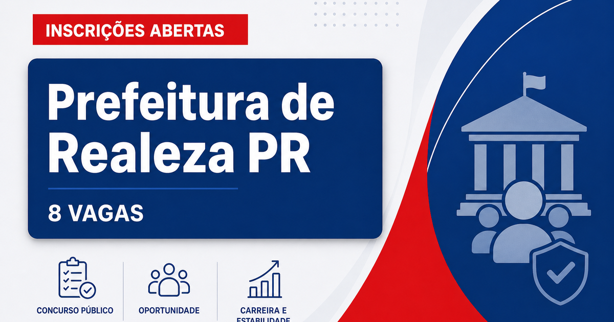 Prefeitura de Realeza: Prefeitura de Realeza - PR abre seleção para Agente da Defesa Civil - Prefeitura de Realeza