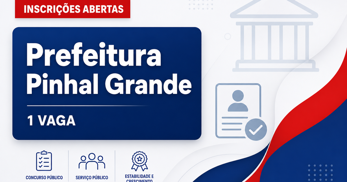 Prefeitura de Pinhal Grande RS abre processo seletivo para agente de saúde com 1 vaga - Prefeitura de Pinhal Grande