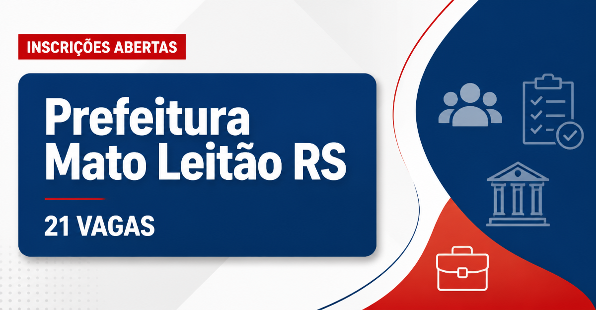 Prefeitura de Mato Leitão: Prefeitura de Mato Leitão - RS abre concurso público com salários de até R$ 10,5 mil - Prefeitura de Mato Leitão