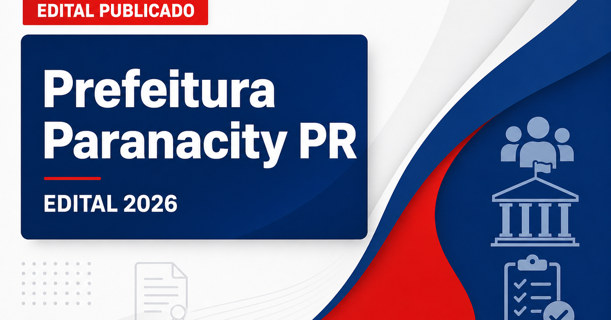 Prefeitura de Paranacity - PR abre processo seletivo para profissionais da educação - Prefeitura de Paranacity