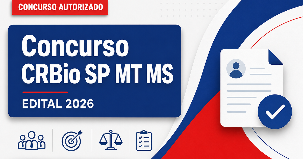 Concurso CRBio 1 SP MT MS: banca contratada para nova seleção - Conselho Regional de Biologia