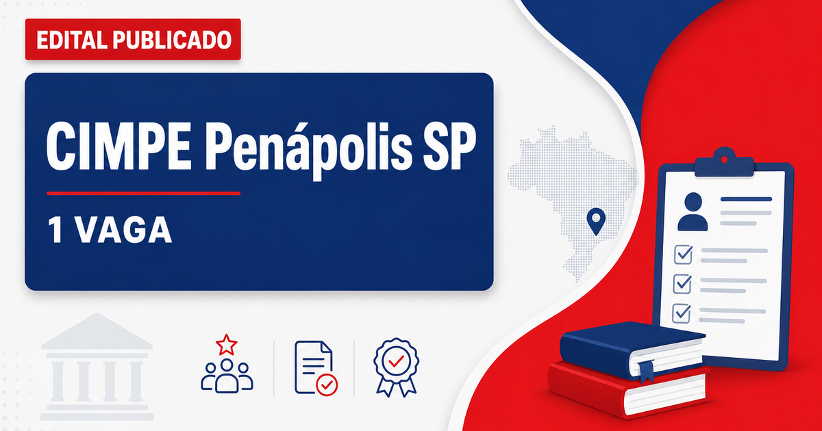 Concurso CIMPE Penápolis SP abre 1 vaga para terapeuta ocupacional - CIMPE