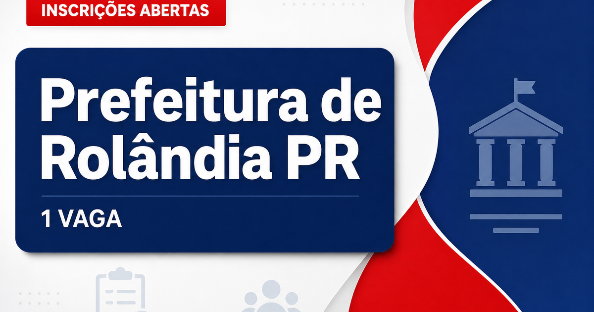Prefeitura de Rolândia PR abre processo seletivo com 1 vaga para terapeuta ocupacional - Prefeitura de Rolândia