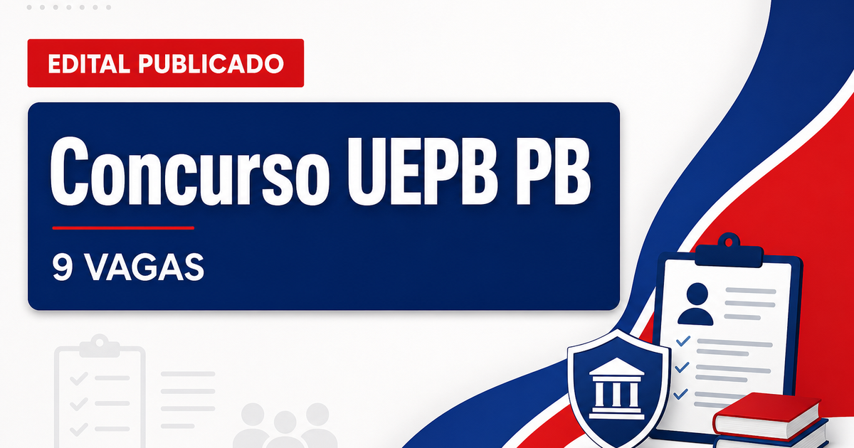 Concurso UEPB PB: edital aberto com 9 vagas para técnicos e superiores - Universidade Estadual da Paraíba