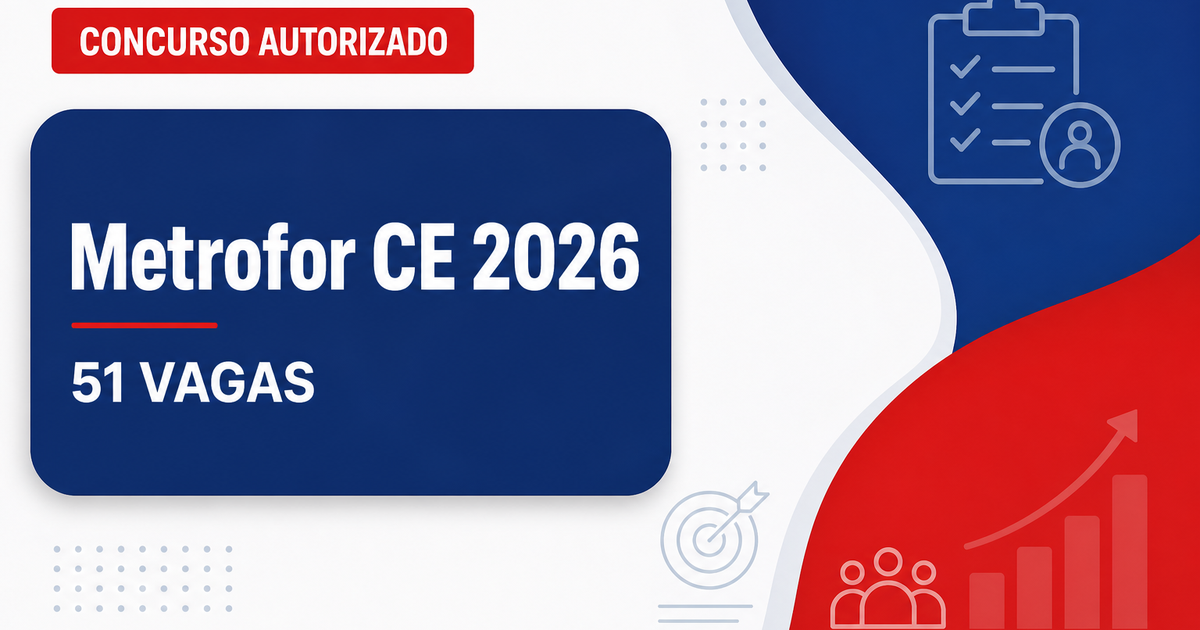 Concurso Metrofor CE: aprovado projeto de lei que cria 51 vagas para nova seleção - Metrofor