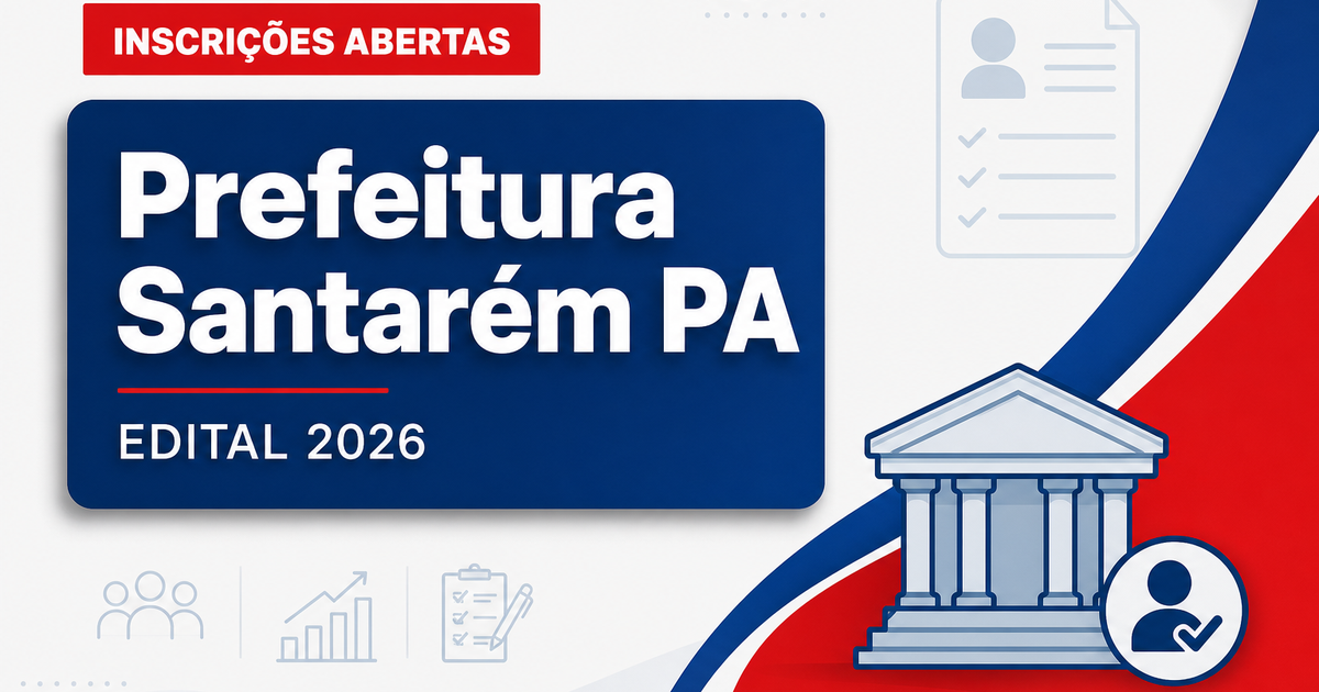 Prefeitura de Santarém - PA abre vagas para agentes operadores de equipamentos e veículos - Prefeitura de Santarém