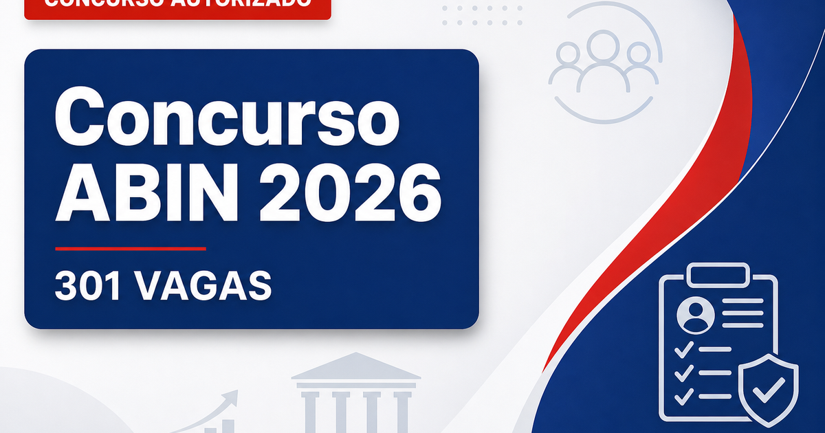 ABIN solicita concurso com 301 vagas; pedido cobre 17,3% do déficit - ABIN solicita  com 301 vagas; pedido cobre 17,3% do déficit