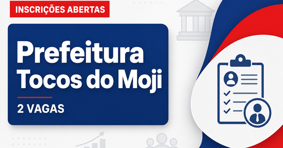 Prefeitura de Tocos do Moji: Prefeitura de Tocos do Moji - MG abre processo seletivo para enfermeiros - Prefeitura de Tocos do Moji