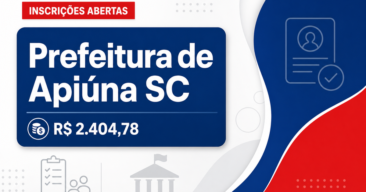 Prefeitura de Apiúna: Prefeitura de Apiúna - SC abre processo seletivo para Operador de Máquinas - Prefeitura de Apiúna