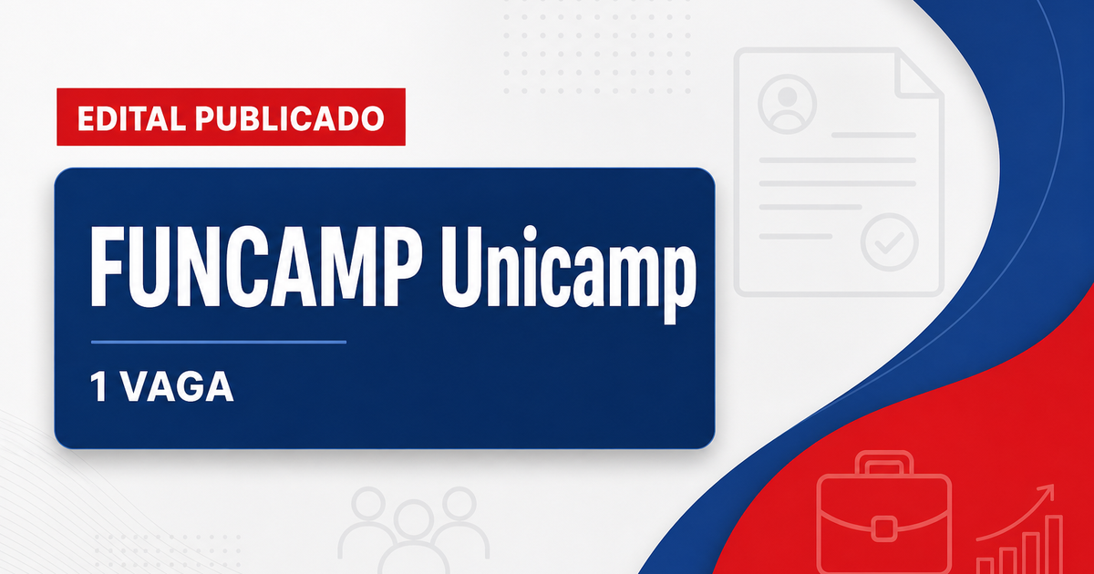 Processo seletivo FUNCAMP Unicamp abre 1 vaga para analista em Campinas SP - FUNCAMP Unicamp