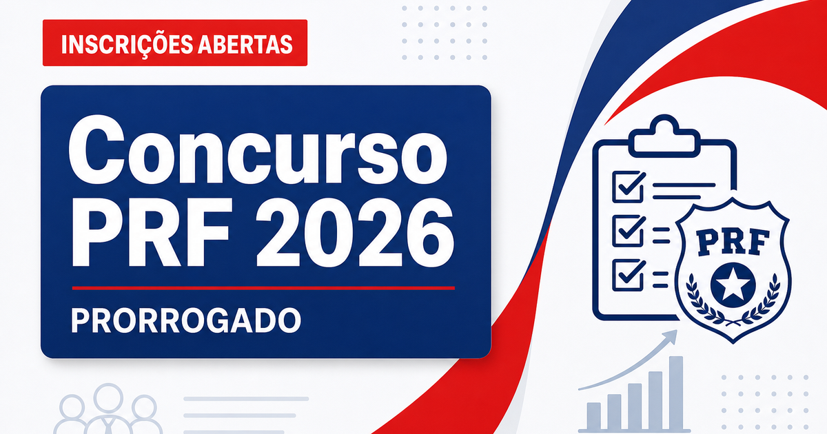 Concurso PRF é prorrogado pela terceira vez; veja novo prazo! - PRF é prorrogado pela terceira vez; veja novo prazo!
