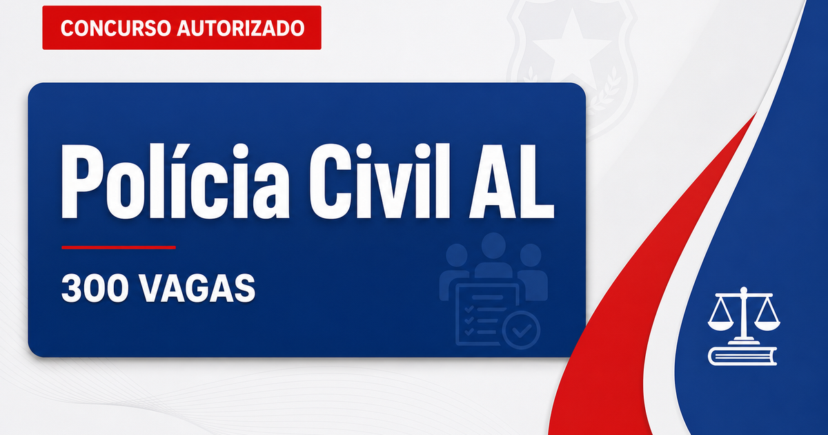 Concurso PC AL: formada comissão organizadora para novo edital com 300 vagas e cadastros - Polícia Civil